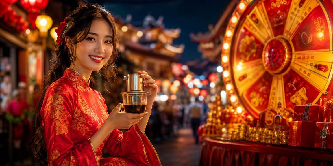 Người dùng tại Huế tham gia quay thưởng may mắn trực tuyến bên ly cà phê buổi sáng
