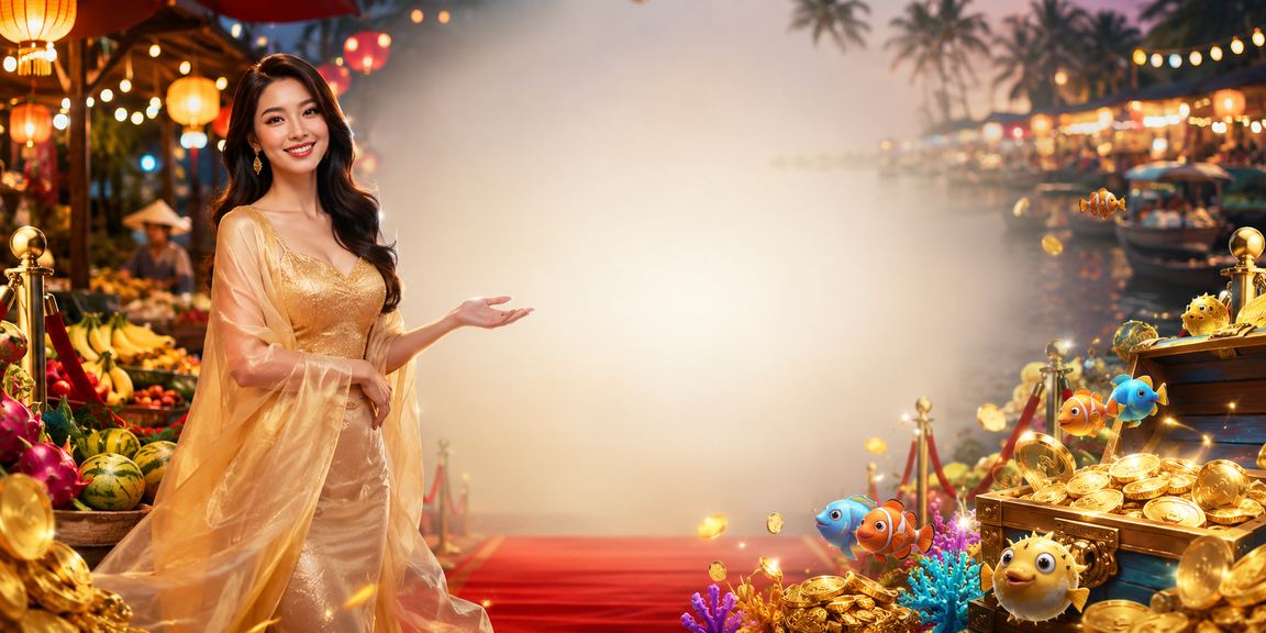 Không khí chợ đêm sông Mêkông với casino trực tuyến và đặt cược trên điện thoại